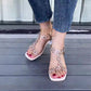 Sandali da Donna Elastico con Strass alla Moda