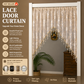 🌸 Tenda Corta per Porta con Ricamo Floreale e Nappe ✨🧵 - Filtrante Luce | Senza Forare | Poliestere Premium | 4 Colori | Divisorio & Decorazione | 50% DI SCONTO