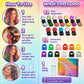 🌈 Set 12 Gessetti Coloranti Temporanei per Capelli – Applicatore a Morsetto, Lavabile con Shampoo, Senza Tintura Permanente – Per Feste, Cosplay & Foto 🎨💇