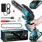 🪚 Mini Motosega a Batteria da 6 Pollici con Motore Brushless ✨⚡ - 2580W | 3500 giri/min | Lubrificazione Automatica | Barra in Acciaio al Tungsteno | 1 o 2 Batterie | 50% DI SCONTO