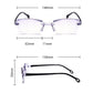 👓 Occhiali da Lettura a Doppio Uso ✨ - Lenti in Zaffiro | Protezione Luce Blu | Diottrie +1.00 a +4.00 | Nero & Marrone | 32% DI SCONTO