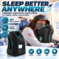 ✈️ Cuscino Gonfiabile da Viaggio Ergonomico 45° 😴 | Supporto Cervicale a 360° con Foro Viso e Braccia 💤 | PVC Floccato Morbido con Valvola Rapida | Per Aereo, Treno e Auto 🧳