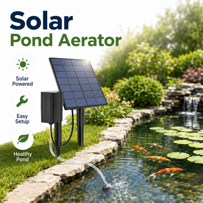 🌳 Montaggio Semplice Senza Professionisti! 💧Pompa Ossigeno Solare Fai da Te per Fontane e Laghetti Decorativi☀️