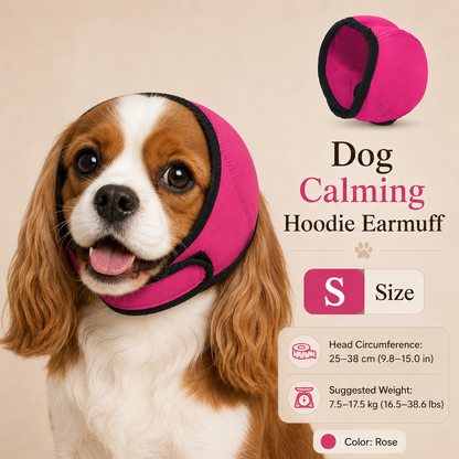 🐶 Fascia Copri-Orecchie per Cani | Neoprene morbido e regolabile | Per rumori, bagno e toelettatura | Taglie S–L🎧