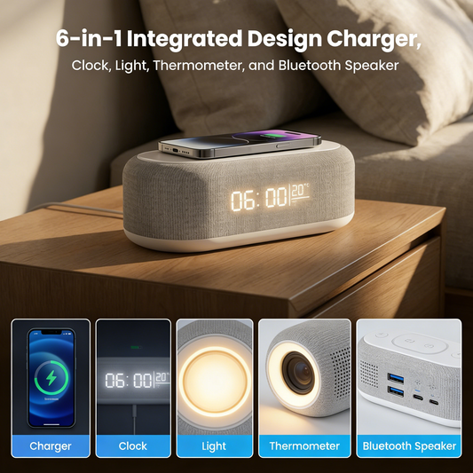 🥳 IN OFFERTA 2026 🥳 💞 50% DI SCONTO! ✨ 💝 Stazione di ricarica wireless 6-in-1