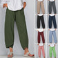 💥Offerta limitata: 50% di sconto💥Pantaloni vintage asimmetrici con elastico in vita e tasche