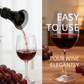 🍷✨ Tappo Salvavino 2-in-1 con Pompa Sottovuoto & Versatore – Silicone + Acrilico Alimentare, Sigillatura 100%, Conserva fino a 10 Giorni – Universale 🥂🔒