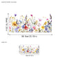 🌸🪩 Adesivo Decorativo per Finestre con Bouquet Floreale – Stampa Fronte-Retro, PVC Lavabile, 30x60cm, Tagliabile Liberamente – 12 Stili: Fiori, Farfalle & Dipinti 🪴✨