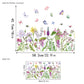 🌸🪩 Adesivo Decorativo per Finestre con Bouquet Floreale – Stampa Fronte-Retro, PVC Lavabile, 30x60cm, Tagliabile Liberamente – 12 Stili: Fiori, Farfalle & Dipinti 🪴✨