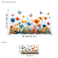 🌸🪩 Adesivo Decorativo per Finestre con Bouquet Floreale – Stampa Fronte-Retro, PVC Lavabile, 30x60cm, Tagliabile Liberamente – 12 Stili: Fiori, Farfalle & Dipinti 🪴✨