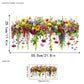 🌸🪩 Adesivo Decorativo per Finestre con Bouquet Floreale – Stampa Fronte-Retro, PVC Lavabile, 30x60cm, Tagliabile Liberamente – 12 Stili: Fiori, Farfalle & Dipinti 🪴✨
