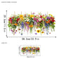 🌸🪩 Adesivo Decorativo per Finestre con Bouquet Floreale – Stampa Fronte-Retro, PVC Lavabile, 30x60cm, Tagliabile Liberamente – 12 Stili: Fiori, Farfalle & Dipinti 🪴✨