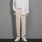 PANTALONI DRETTI IN SETA DI GHIACCIO