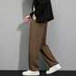 PANTALONI DRETTI IN SETA DI GHIACCIO