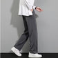 PANTALONI DRETTI IN SETA DI GHIACCIO