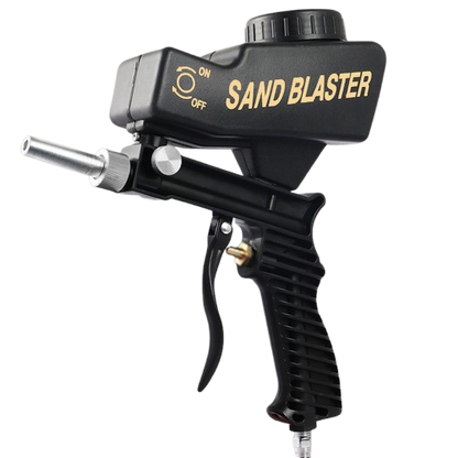 💨 Pistola Sabbiatrice Pneumatica Portatile 🛠️ | Rimozione Rapida di Ruggine e Vernice 🚗 | Flusso Regolabile ad Aria Compressa ⚙️ | Per Metallo, Vetro e Fai-da-Te ✨