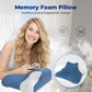 😴 Cuscino Ergonomico in Memory Foam | Sostiene Collo e Schiena in Ogni Posizione 🛌 | Allevia i Punti di Pressione ☁️ | Fodera Removibile e Lavabile 🧺 | 40×60×23 cm 📏