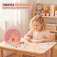 👸 Kit Creativo Trucco da Principessa su Carta con Diamond Painting ✨🎨 - Senza Sporcare | Tutto-in-Uno | Adesivi & Foil Art | Per Bambine 3+ | Regalo Perfetto | 50% DI SCONTO