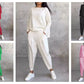 Top a maniche lunghe con scollo rotondo ＆ Pantaloni 2 pezzi