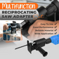 🔧 Adattatore per Seghetto Alternativo da Trapano | Trasforma il Trapano in una Sega per Tagliare Legno, Metallo e Plastica 🪚⚙️ | Cambio Lama Rapido | Mandrino max 10 mm, 3 Lame Incluse