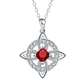 💎Collana con Ciondolo Scintillante per Donna | Nodo Celtico Simbolo di Amore Eterno 💞 | Zircone Cubico Scintillante ✨ | Catena Regolabile 45 + 5 cm 📏 | 12 Mesi e Colori 🎨