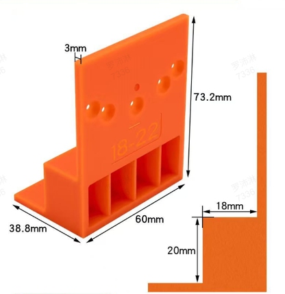 📐 Dima a Gradino per Pannelli Laterali di Armadi 🪚 | Allineamento Perfetto a Filo e Foratura 🎯 | Struttura Monoblocco con Punta Inclusa 🔩 | Per Mobili