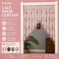 🌸 Tenda Corta per Porta con Ricamo Floreale e Nappe ✨🧵 - Filtrante Luce | Senza Forare | Poliestere Premium | 4 Colori | Divisorio & Decorazione | 50% DI SCONTO