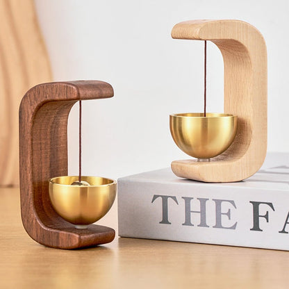 Campanello Eolico Magnetico in Legno - Campanello e Decorazione per Porta