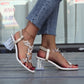 Sandali da Donna Elastico con Strass alla Moda