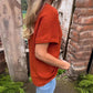 Maglietta Elegante da Donna con Scollo a V e Maniche Corte