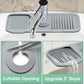 🚰 Tappetino Paraspruzzi in Silicone per Lavello – Drenaggio Automatico | Mantiene il Piano Asciutto | Lavabile & Arrotolabile | Porta Spugna & Sapone | Misure L/XL ✨