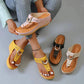 👡Sandalo femminile in pelle con zeppa 💕