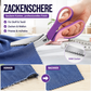 ✂️ Forbici a Zigzag per Cucito e Fai da Te | Taglio Antisfilacciamento | Lame in Acciaio Inox 2CR13 | Impugnatura Ergonomica | 4 Colori 🧵🎨