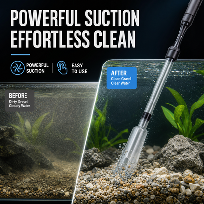 ✨ Pulitore Elettrico per Ghiaia Acquario 🐠🧹 - Pulizia Rapida e Senza Sforzo 💧