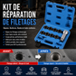 🔧✨ Kit Professionale 10 Utensili per Riparazione Filettature Auto – Ripristina Viti e Bulloni Danneggiati, Universale – Indispensabile per Officina & Fai-da-Te 🚗🛠️