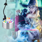 💨 Macchina Nebbia a Ultrasuoni con 12 LED – 24V 1A, 130x75x65mm, 230g, Nebbia Fredda Senza Sostanze Chimiche, Solo Acqua – Per Halloween, Fontane, Acquari & Umidificatori ✨🌈