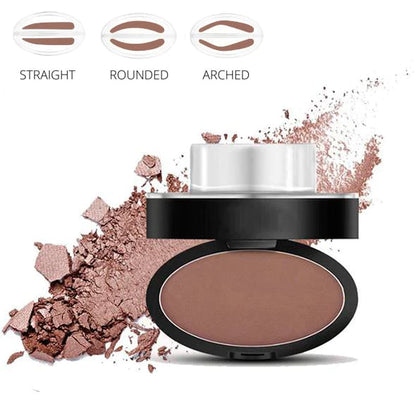 🤩 Deluxe BrowPro Stamp Set – Timbro Polvere Sopracciglia con Pennello, Waterproof 24H, Effetto Naturale & Definito – 3 Tonalità 💧💄