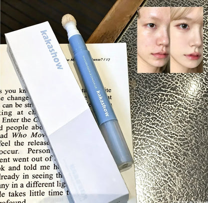 🎨Penna Correttore in Crema ✨ | Coprenza Modulabile e Finish Opaco | Spugnetta Integrata per Occhiaie e Imperfezioni | 3 Tonalità, 2 g