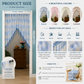 🌸 Tenda Corta per Porta con Ricamo Floreale e Nappe ✨🧵 - Filtrante Luce | Senza Forare | Poliestere Premium | 4 Colori | Divisorio & Decorazione | 50% DI SCONTO