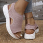 👡 Sandali a Piattaforma in Tessuto Traspirante per Donna ✨🌪️ - Suola 4cm | Antiscivolo | Senza Lacci | 3 Colori | Taglie 36-45 | 60% DI SCONTO
