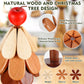 🎄 Sottopentole ad Albero di Natale in Legno Naturale | Apertura Automatica a Gravità 🔥 | Resistenti al Calore per Piatti e Pentole Calde 🍲 | Con Supporto Decorativo, Set da 3 o 4 Pezzi 🎁 | Bambù Moso, per Tavola e Cucina ✨