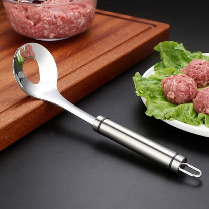 🥩 Utensile Formapolpette in Acciaio Inox 🍽️ | Porzioni Uniformi, Preparazione Rapida & Mani Pulite | Ideale per Pranzi in Famiglia, Cene & Regali | 24 × 6,5 cm