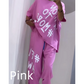 Completo da Donna Comodo e Ampio in Due Pezzi con Maglietta e Pantaloni