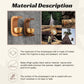 Campanello Eolico Magnetico in Legno - Campanello e Decorazione per Porta