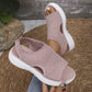 👡 Sandali a Piattaforma in Tessuto Traspirante per Donna ✨🌪️ - Suola 4cm | Antiscivolo | Senza Lacci | 3 Colori | Taglie 36-45 | 60% DI SCONTO