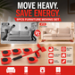 🛋️ Kit Sposta Mobili Pesanti con Leva e Rulli ✨ | Ruote Girevoli a 360° con Portata Fino a 360kg 🛞 | Sposta Divani ed Elettrodomestici da Solo 🦾 | Set Completo 8 Pezzi 📦