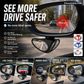 🚗 Specchietto Retrovisore Laterale HD Doppio Lato per Parcheggio – Vetro Reale, Base 360°, ABS Antiurto, Adesivo All-Weather, 10x7cm – 4 Colori, Coppia 🔍✨