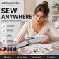 🧵 Mini Macchina da Cucire Elettrica Portatile – Ripara Vestiti, Crea Progetti Fai-da-Te & Cuce in Viaggio | 3 Velocità | Tessuti Sottili & Spessi | Kit Accessori Incluso ✨