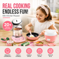 🍳 Mini Cucina Giocattolo per Bambini ✨👨‍🍳 - Set 22 Pezzi | Funzionale & Realistico | Rosa & Blu | Piccoli Chef | Idea Regalo Perfetta | 50% DI SCONTO