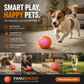 🐾⚽ Pallina Intelligente Auto-Rimbalzante per Cani e Gatti – Materiale PC+TPE Sicuro, Ricarica USB Type-C, Ø52mm – Riduce Ansia e Noia, 2 Colori 🐶🐱